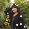Handmade Chunky Daisy Cardigan - Image 4