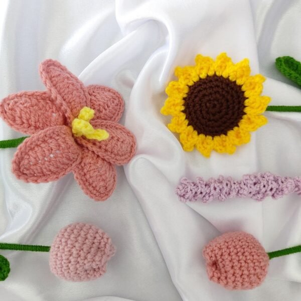 Bouquet Of Crocheted Flowers - Image 4