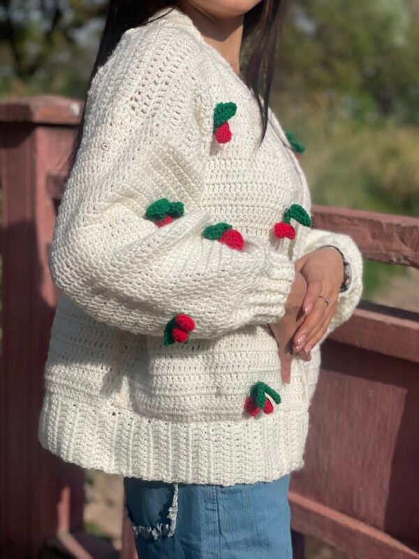 Soft white handmade sweater