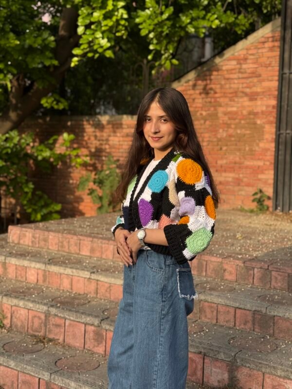 C-Multi-Color Circular Cardigan - Image 6