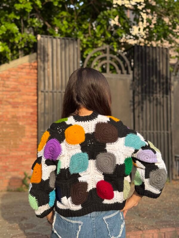 C-Multi-Color Circular Cardigan - Image 4