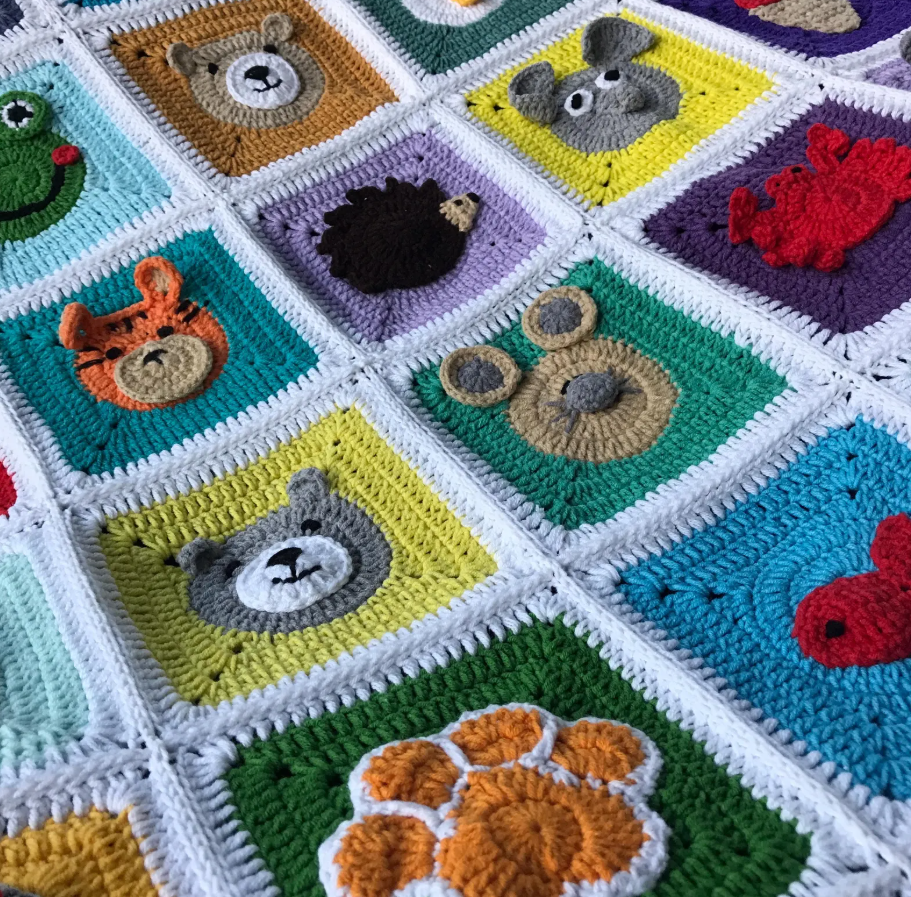 Crochet children's amigurumi boy's/girls security blanket - Image 3