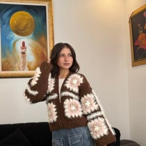 A Fluffy fur  in  brown
