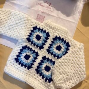 Grany square cardigan in offwhite